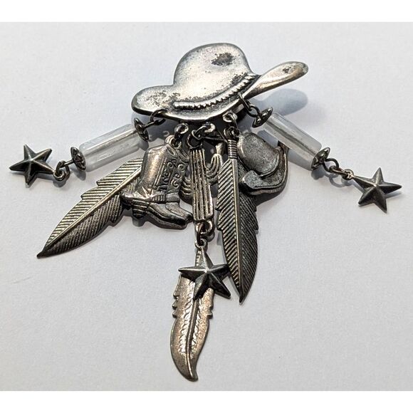 Western Style Silver Tone Button Cover - Picture 16 of 16